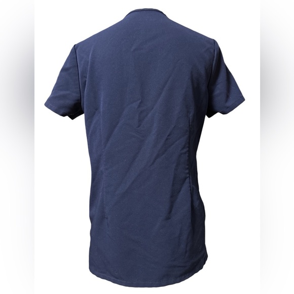 FIGS Casma Scrub Top Women's Short Sleeve V Neck Navy Blue Medical Size xs - Picture 6 of 6